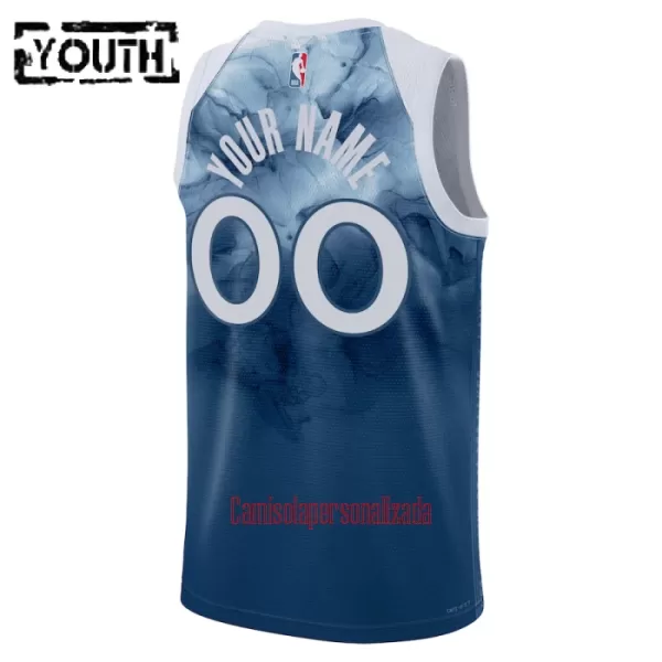 Camisolas Minnesota Timberwolves Criança City Edition 23/24 Swingman Azul