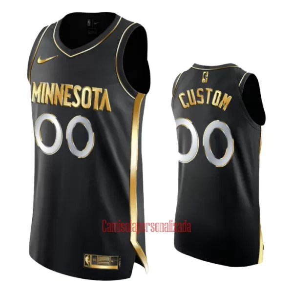 Limited Camisolas Minnesota Timberwolves Golden Edition Swingman Preto