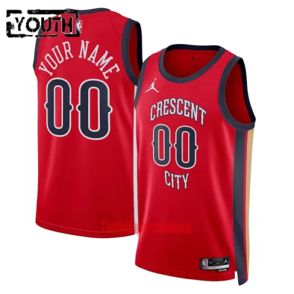 Camisolas New Orleans Pelicans Criança Statement Edition 23/24 Swingman Vermelho