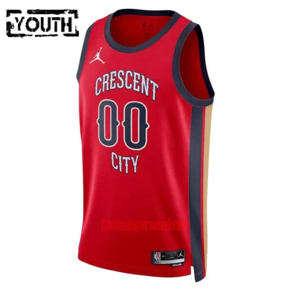 Camisolas New Orleans Pelicans Criança Statement Edition 23/24 Swingman Vermelho