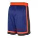 Calções NBA New York Knicks City Edition Swingman Azul