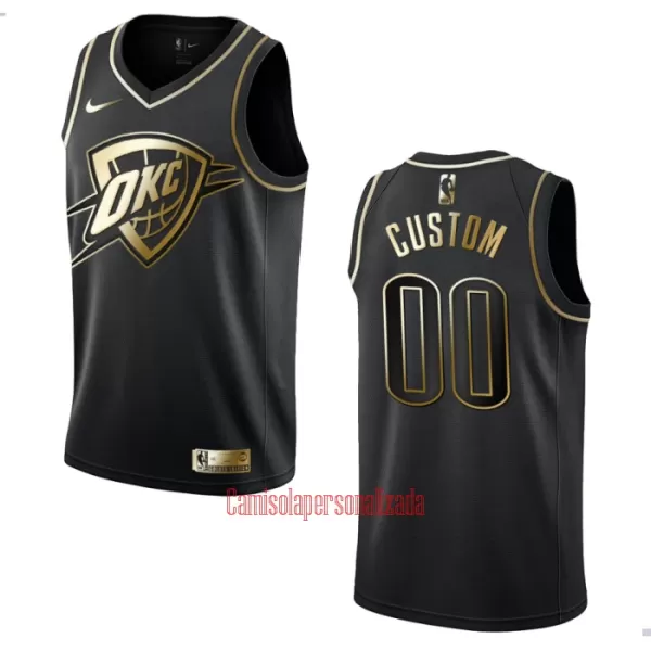 Camisolas Oklahoma City Thunder Golden Edition Swingman Preto