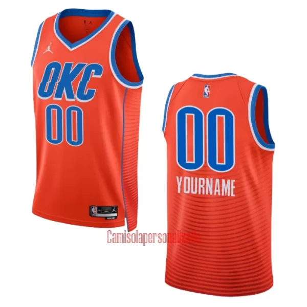 Camisolas Oklahoma City Thunder Statement Edition 23/24 Swingman Laranja