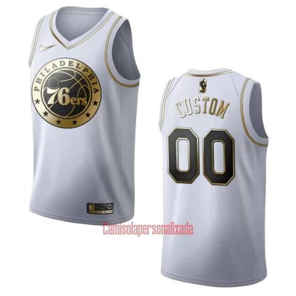 Camisolas Philadelphia 76ers Golden Edition Swingman Branco