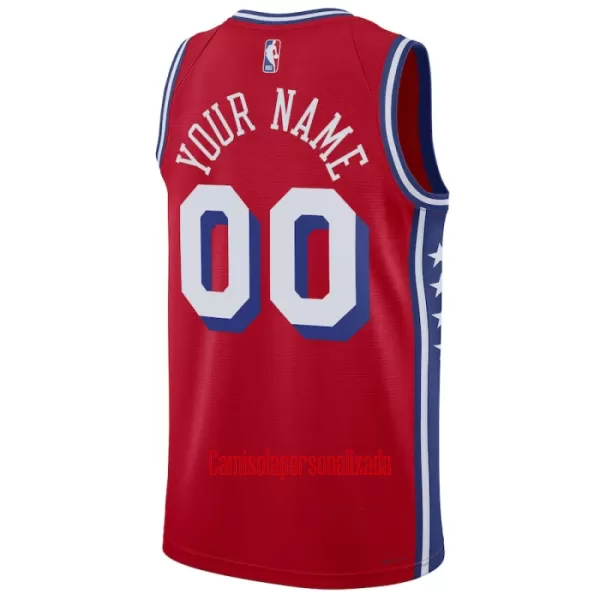 Camisolas Philadelphia 76ers Statement Edition 23/24 Swingman Vermelho