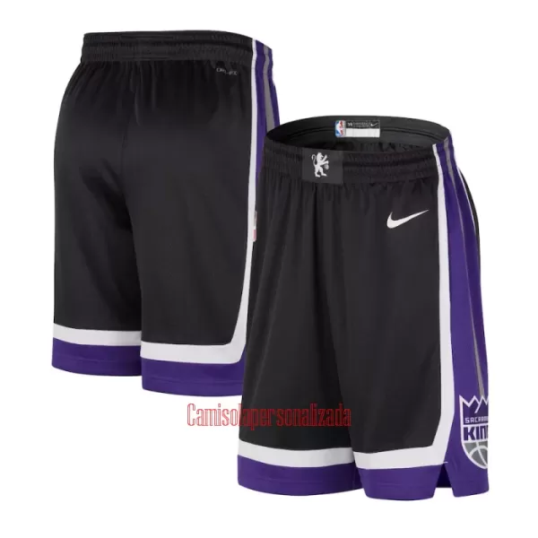 Calções NBA Sacramento Kings Icon Edition Swingman Preto