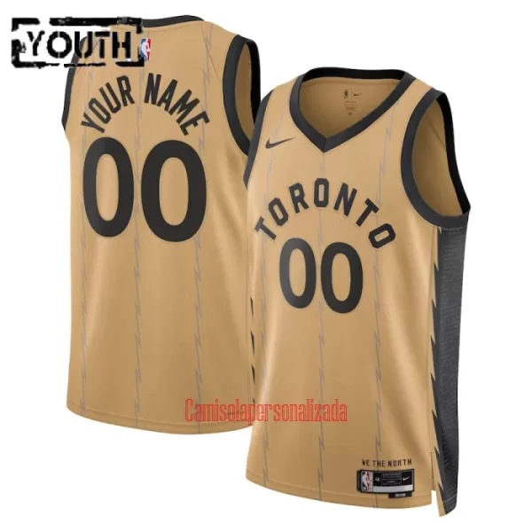 Camisolas Toronto Raptors Criança City Edition 23/24 Swingman Ouro