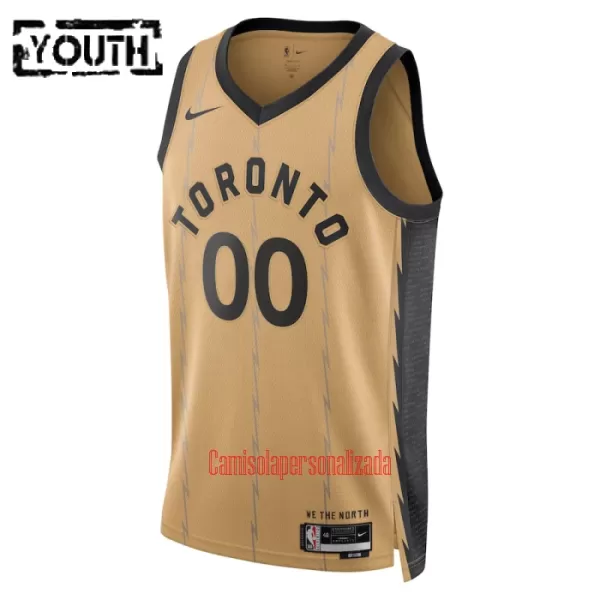 Camisolas Toronto Raptors Criança City Edition 23/24 Swingman Ouro