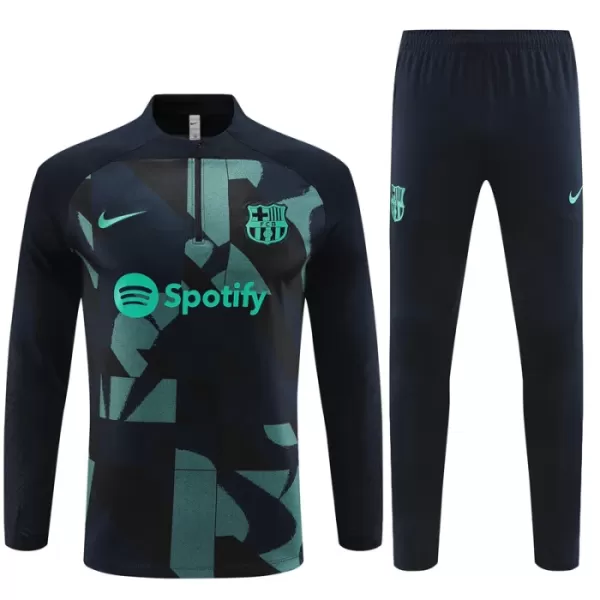 Barcelona Conjunto de Moletom de Treino 23/24 Preto