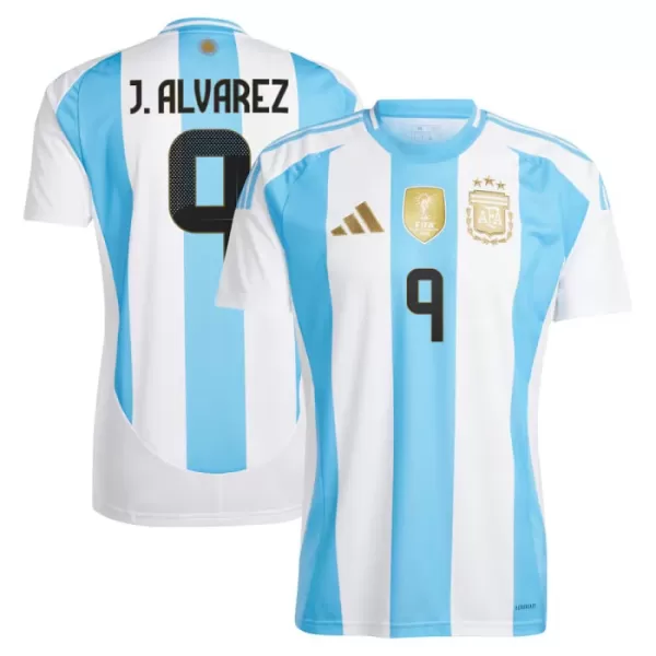 Camisolas Argentina Julián Álvarez 9 Equipamento Principal 2024