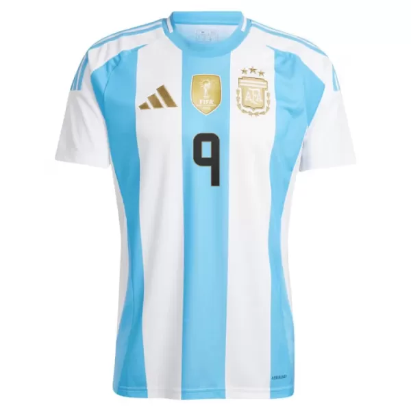 Camisolas Argentina Julián Álvarez 9 Equipamento Principal 2024