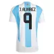 Camisolas Argentina Julián Álvarez 9 Equipamento Principal 2024