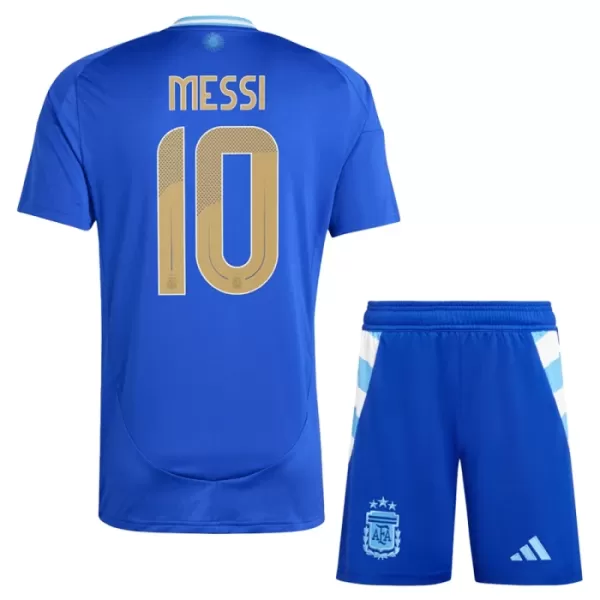 Camisolas Argentina Lionel Messi 10 Criança Equipamento Alternativo 2024