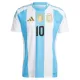 Camisolas Argentina Lionel Messi 10 Criança Equipamento Principal 2024