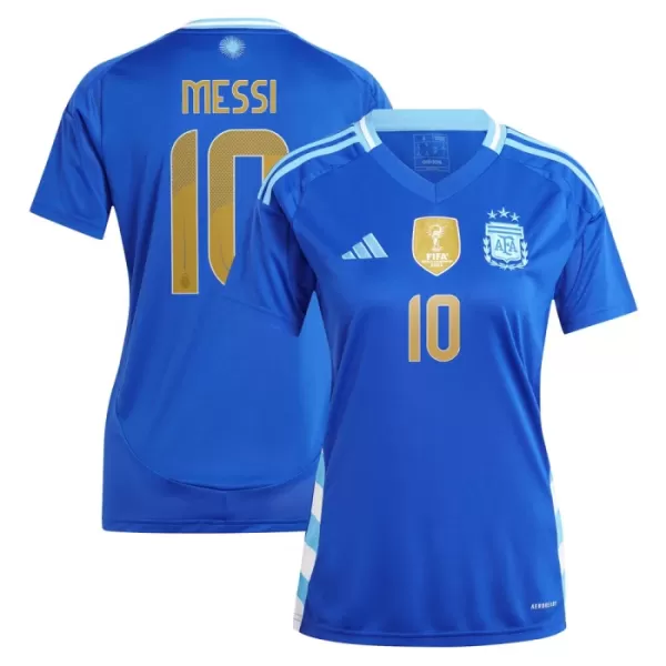 Camisolas Argentina Lionel Messi 10 Mulher Equipamento Alternativo 2024