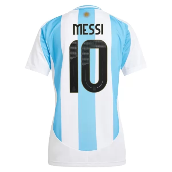 Camisolas Argentina Lionel Messi 10 Mulher Equipamento Principal 2024