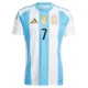 Camisolas Argentina Rodrigo de Paul 7 Equipamento Principal 2024