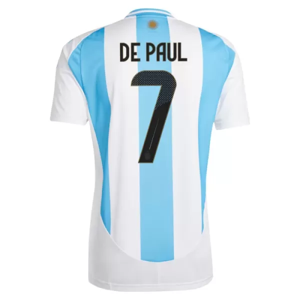 Camisolas Argentina Rodrigo de Paul 7 Equipamento Principal 2024