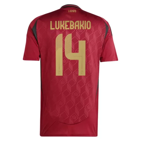 Camisolas Bélgica Lukebakio 14 Equipamento Principal Euro 2024