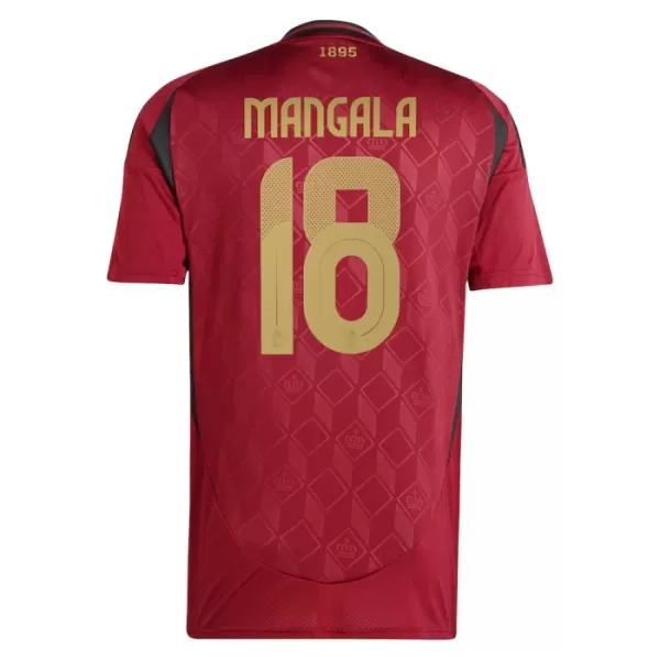 Camisolas Bélgica Mangala 18 Equipamento Principal Euro 2024