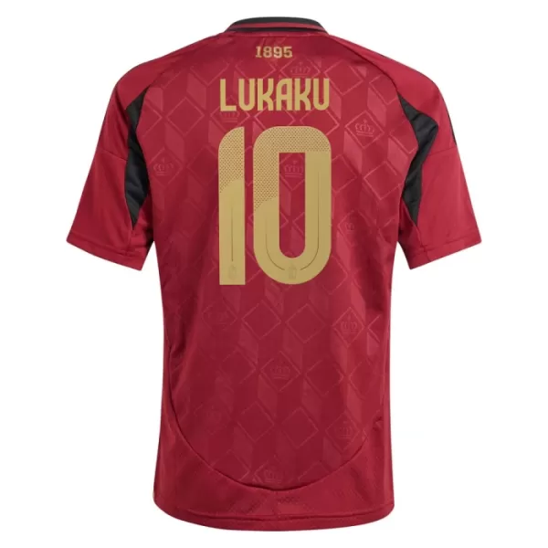 Camisolas Bélgica Romelu Lukaku 10 Criança Equipamento Principal Euro 2024