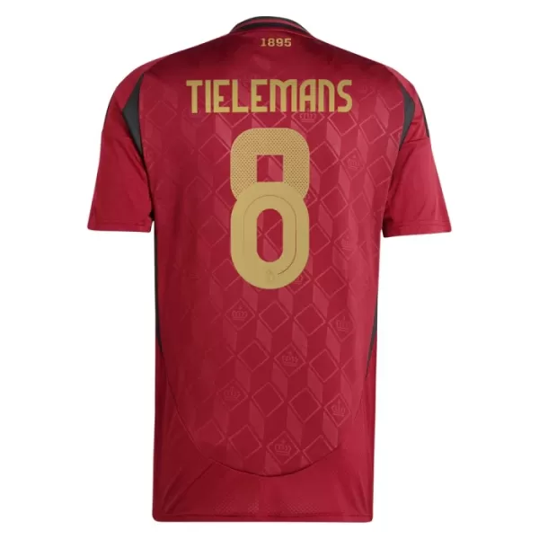 Camisolas Bélgica Tielemans 8 Equipamento Principal Euro 2024