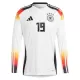 Camisolas Alemanha Leroy Sané 19 Equipamento Principal Euro 2024 Manga Comprida