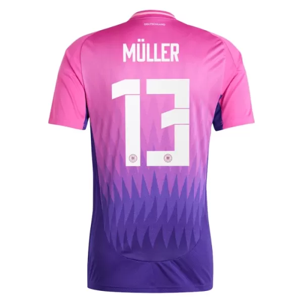 Camisolas Alemanha Thomas Müller 13 Criança Equipamento Alternativo Euro 2024