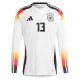 Camisolas Alemanha Thomas Müller 13 Equipamento Principal Euro 2024 Manga Comprida