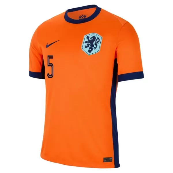 Camisolas Holanda Ake 5 Equipamento Principal Euro 2024