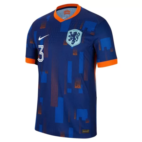 Camisolas Holanda Matthijs de Ligt 3 Equipamento Alternativo Euro 2024