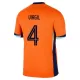 Camisolas Holanda Virgil van Dijk 4 Criança Equipamento Principal Euro 2024