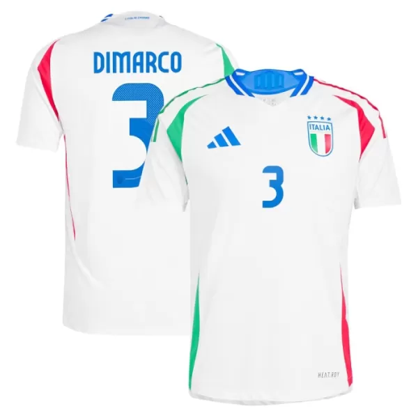 Camisolas Itália DiMarco 3 Equipamento Alternativo Euro 2024