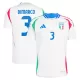 Camisolas Itália DiMarco 3 Equipamento Alternativo Euro 2024