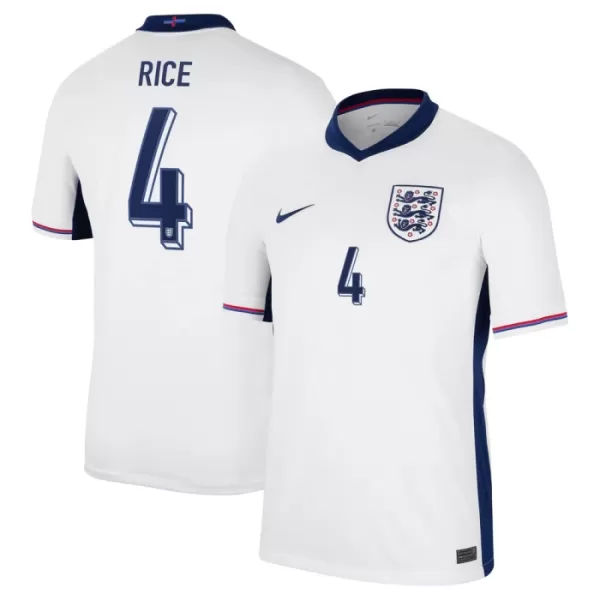 Camisolas Inglaterra Declan Rice 4 Equipamento Principal Euro 2024