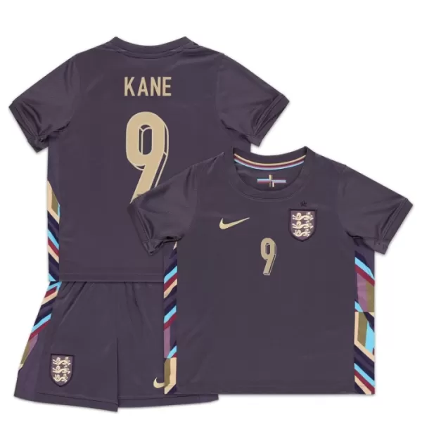 Camisolas Inglaterra Harry Kane 9 Criança Equipamento Alternativo Euro 2024