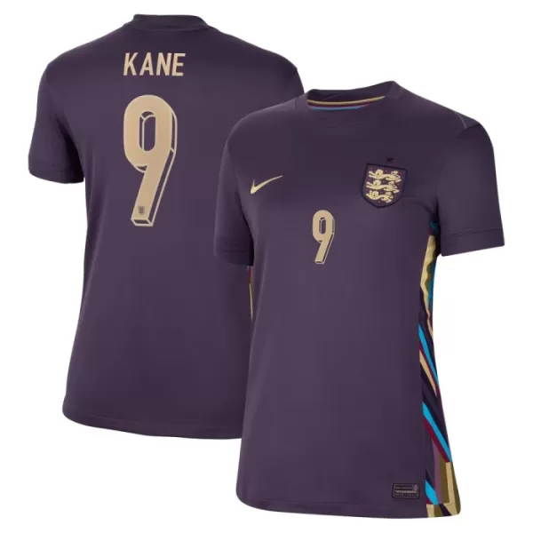 Camisolas Inglaterra Harry Kane 9 Mulher Equipamento Alternativo Euro 2024