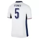 Camisolas Inglaterra John Stones 5 Equipamento Principal Euro 2024