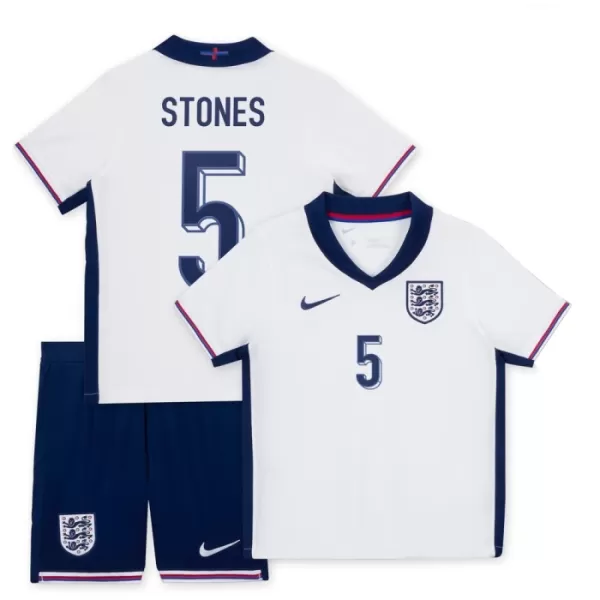 Camisolas Inglaterra John Stones Criança Equipamento Principal Euro 2024