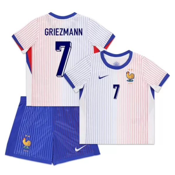 Camisolas França Antoine Griezmann 7 Criança Equipamento Alternativo Euro 2024