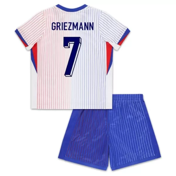 Camisolas França Antoine Griezmann 7 Criança Equipamento Alternativo Euro 2024