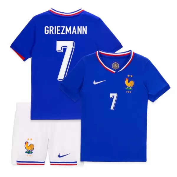 Camisolas França Antoine Griezmann 7 Criança Equipamento Principal Euro 2024