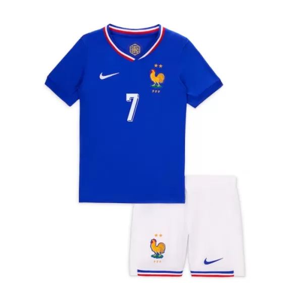 Camisolas França Antoine Griezmann 7 Criança Equipamento Principal Euro 2024