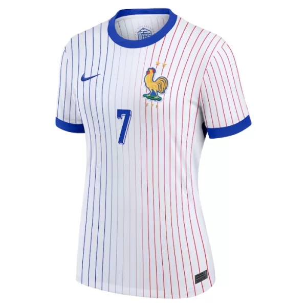 Camisolas França Antoine Griezmann 7 Mulher Equipamento Alternativo Euro 2024