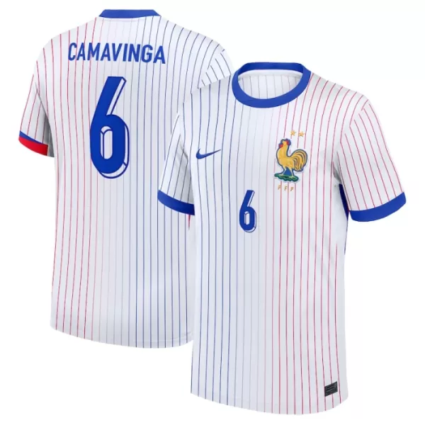 Camisolas França Eduardo Camavinga 6 Equipamento Alternativo Euro 2024