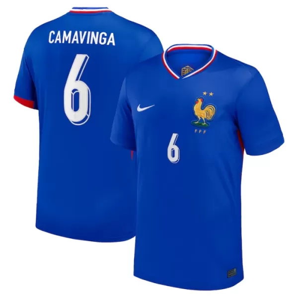 Camisolas França Eduardo Camavinga 6 Equipamento Principal Euro 2024