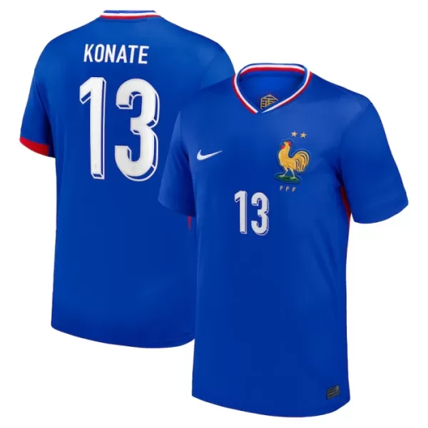 Camisolas França Konate 13 Equipamento Principal Euro 2024