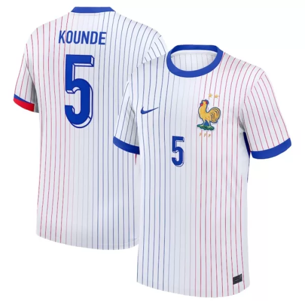 Camisolas França Kounde 5 Equipamento Alternativo Euro 2024