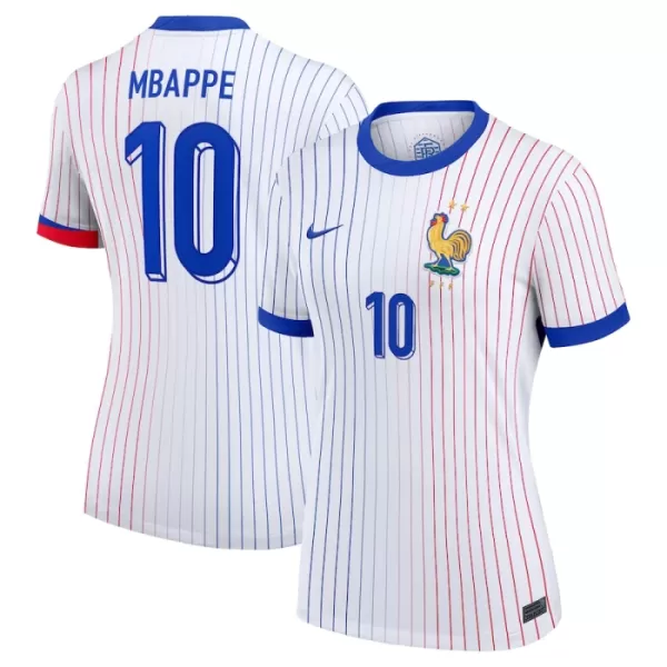 Camisolas França Kylian Mbappé 10 Mulher Equipamento Alternativo Euro 2024