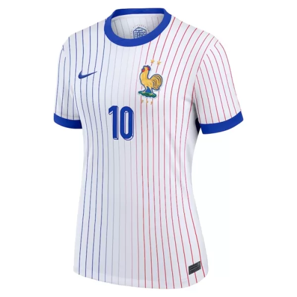 Camisolas França Kylian Mbappé 10 Mulher Equipamento Alternativo Euro 2024